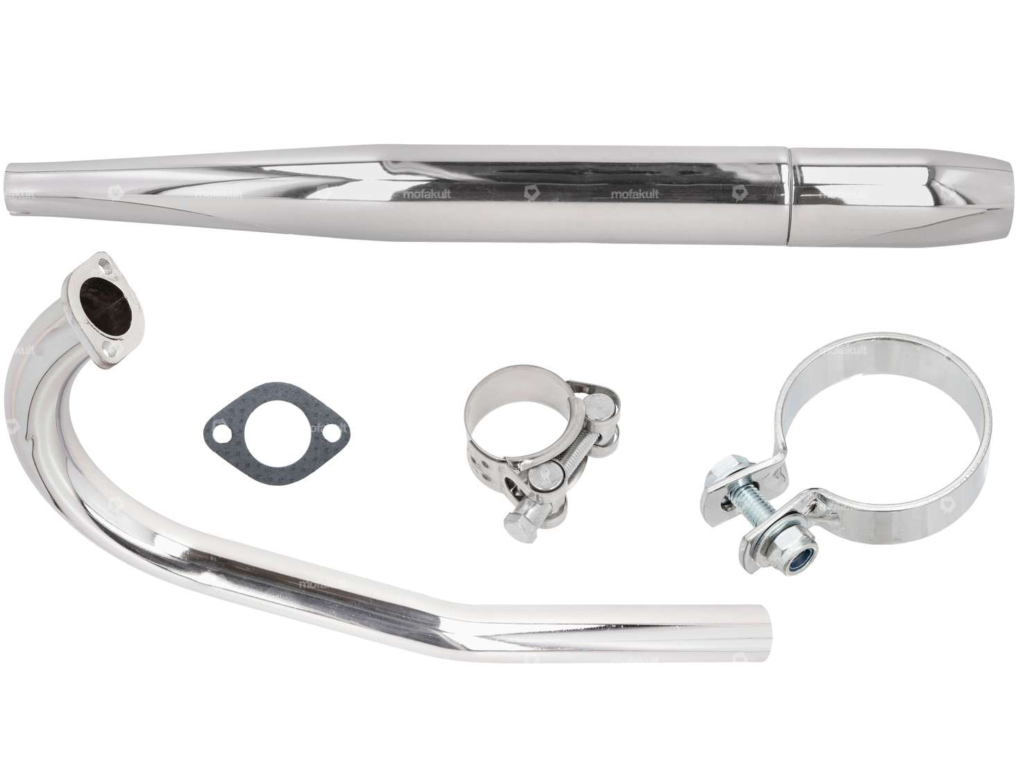 GPO exhaust set cigar Ø 28 / 55 mm | Zündapp Belmondo Carousel Image 1