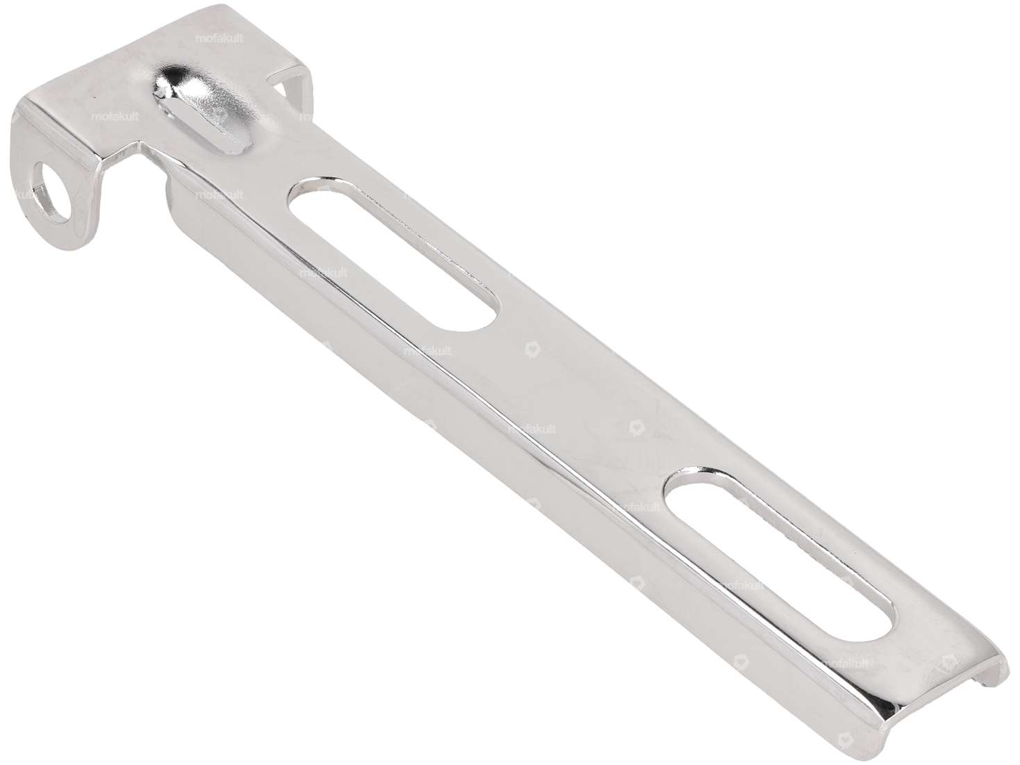 Guide rail saddle "Tuck & Roll" chrome Carousel Image 2