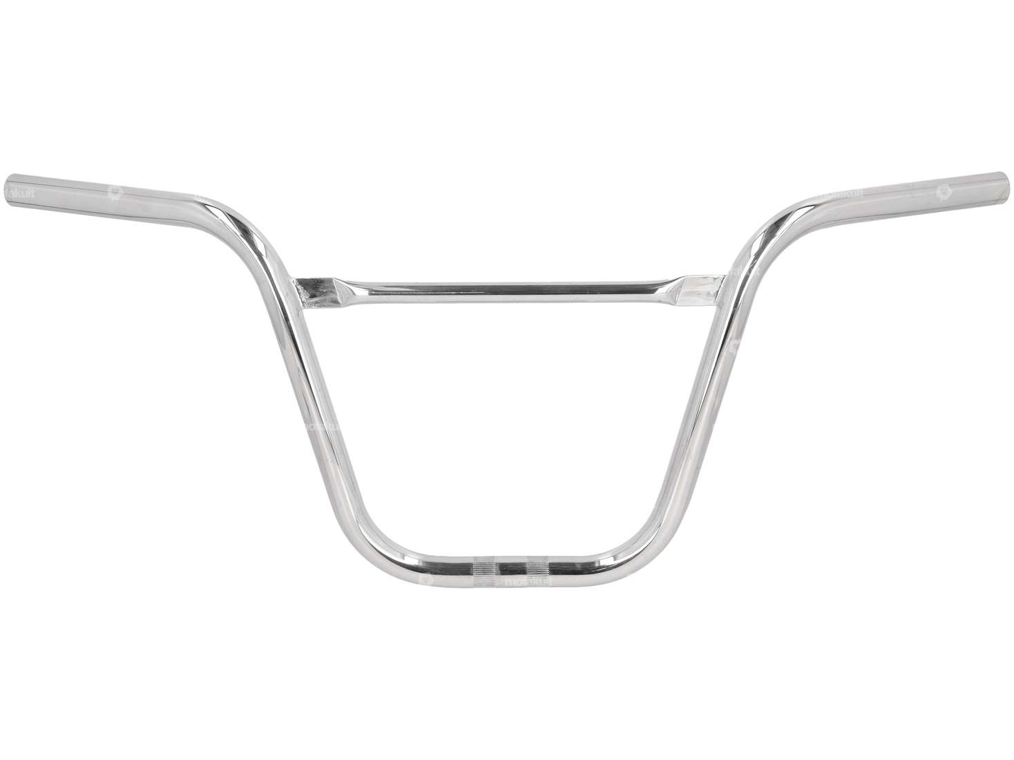 Handlebar fork plate 30 cm curved with chrome strut Carousel Image 1