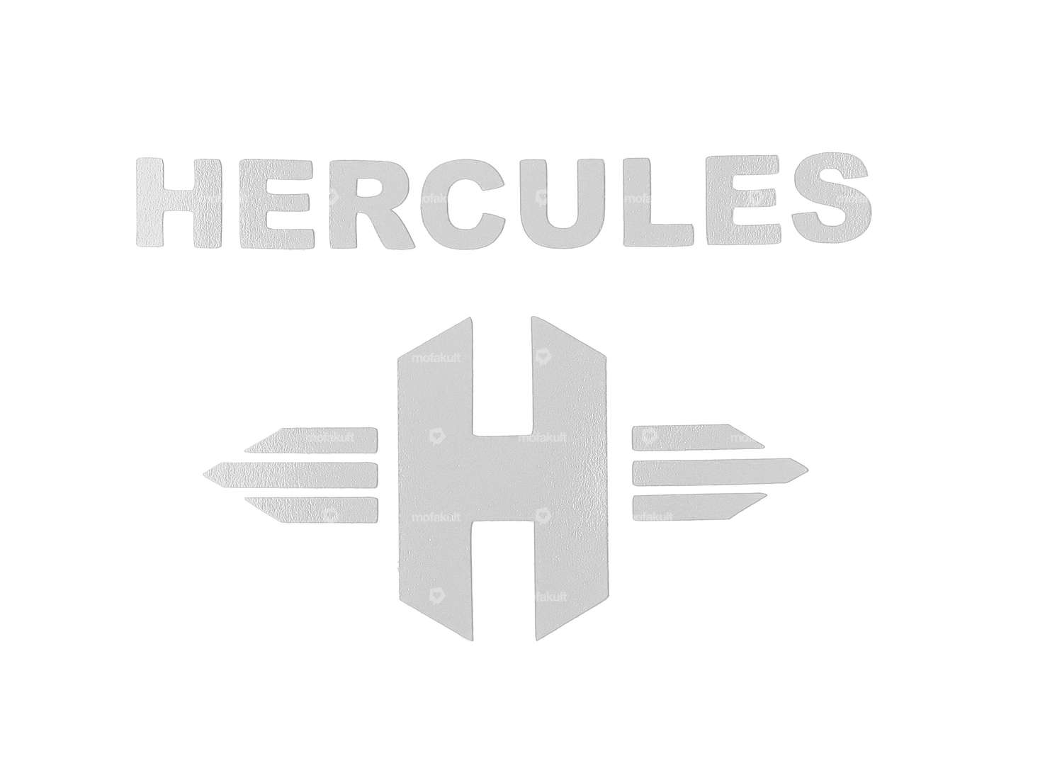 swiing® revival sticker seat post "Hercules" white foil plot Carousel Image 1