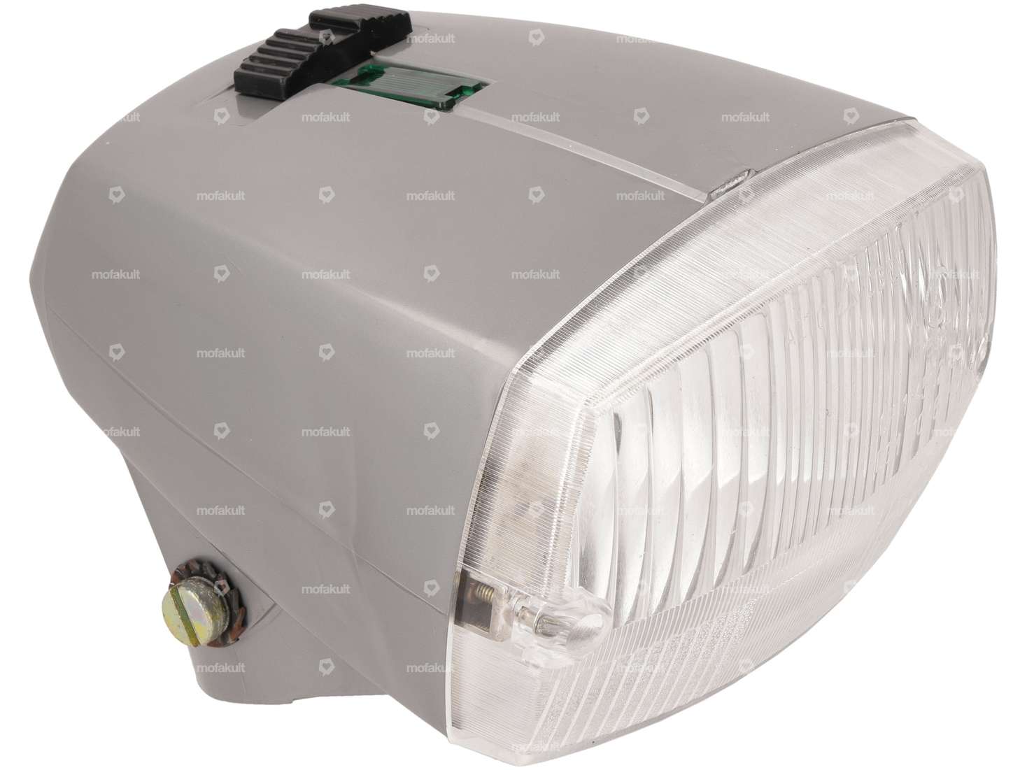 Aprilia Headlight, Gray, NOS | Piaggio Ciao P / SC Carousel Image 1