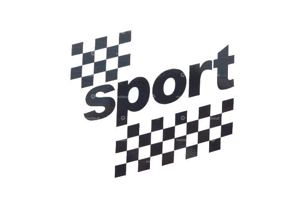 Sticker tank "sport" black 97 x 87 foil plot | Puch X30 NS Carousel Image 1