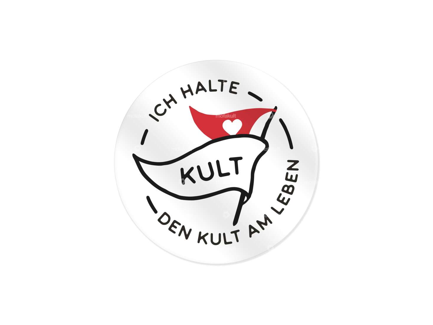 Sticker "I keep the cult alive" Ø 40 mm Carousel Image 1