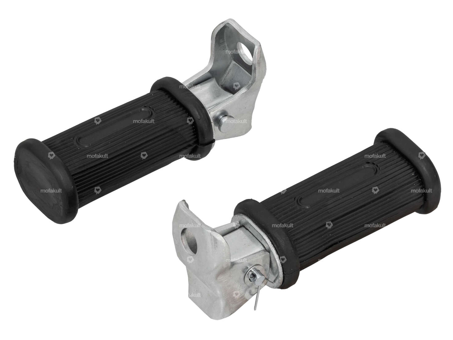 Oval folding footrests (fastening downwards) Carousel Image 1