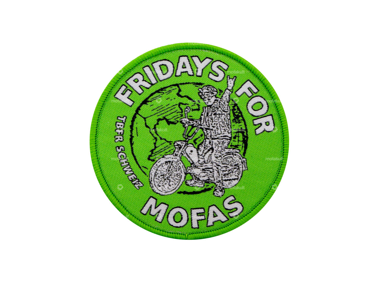 Gang Patch "Fridays for Moped" Ø 75 mm Carousel Image 1
