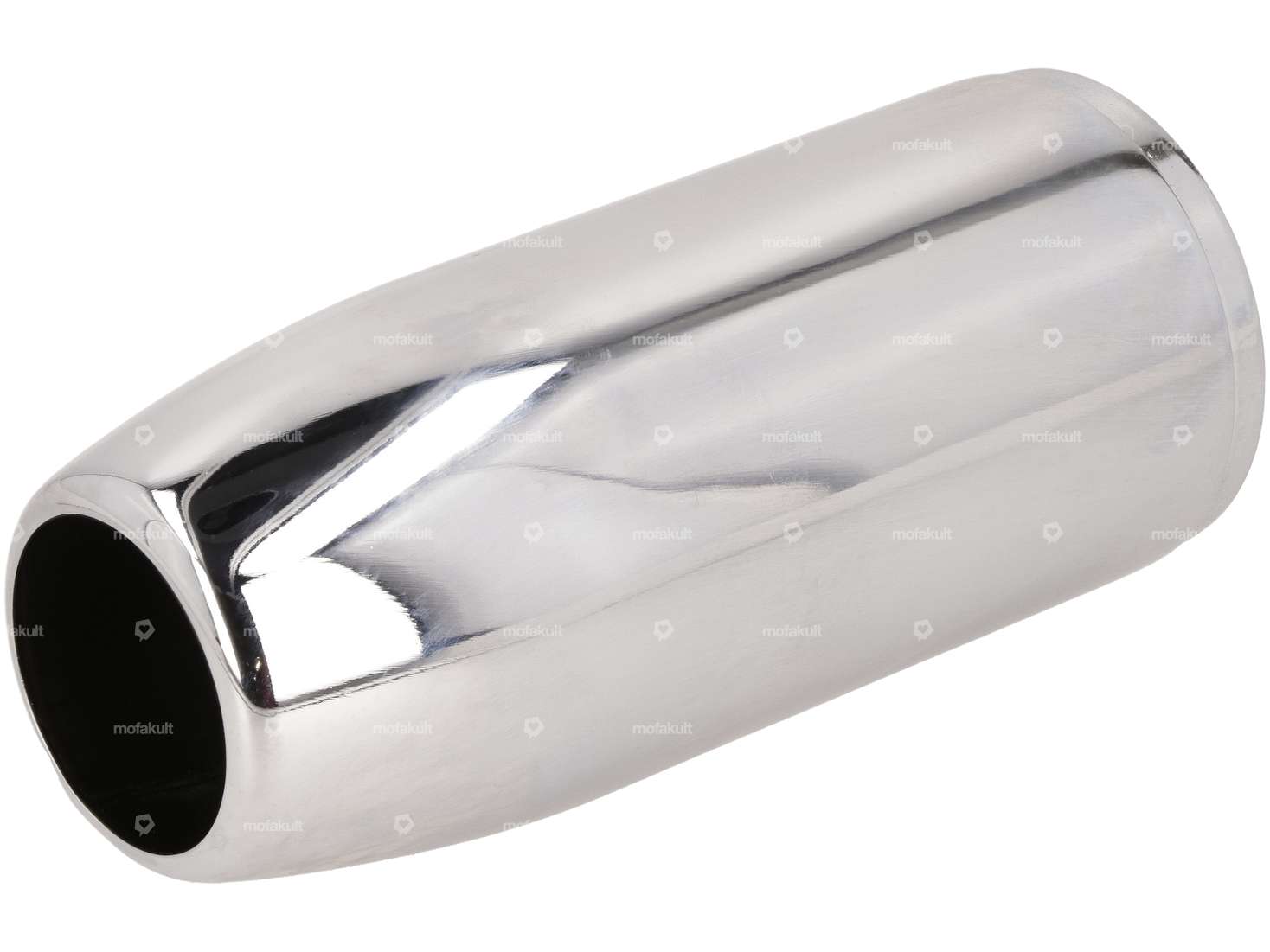 End piece exhaust cigar 65 mm chrome Carousel Image 1