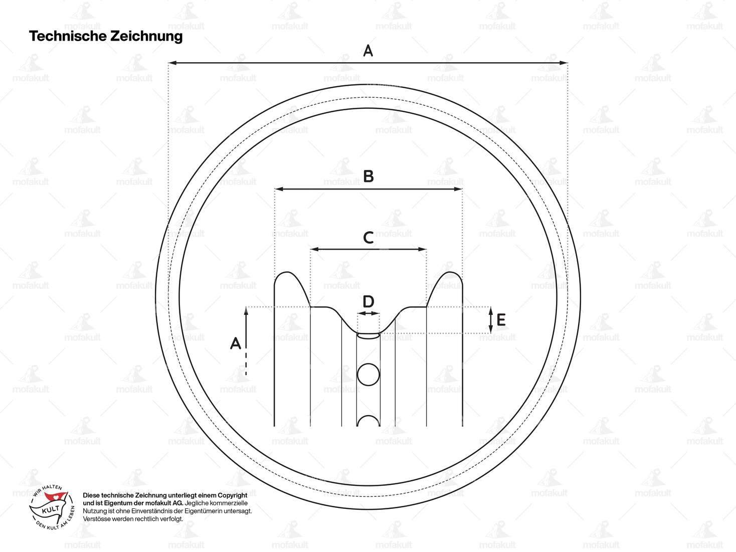 swiing® revival rim ring 1.20 x 17" (37 mm) high-gloss aluminum Carousel Image 4