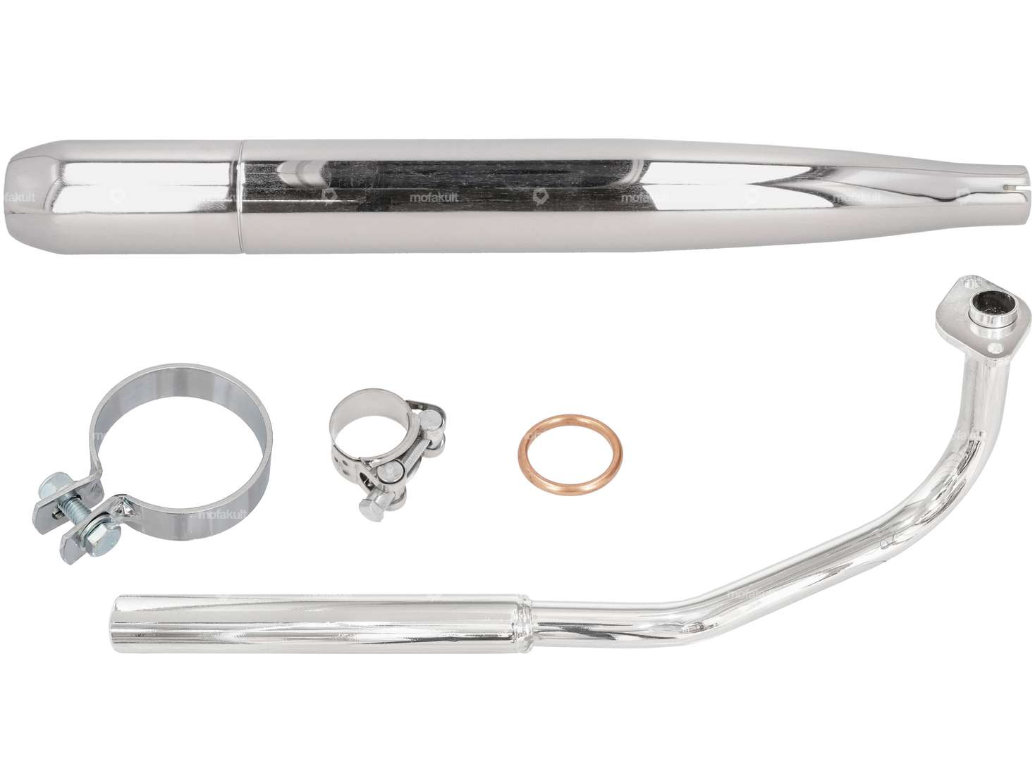 Exhaust set cigar chrome | Sachs 503 AB Carousel Image 1