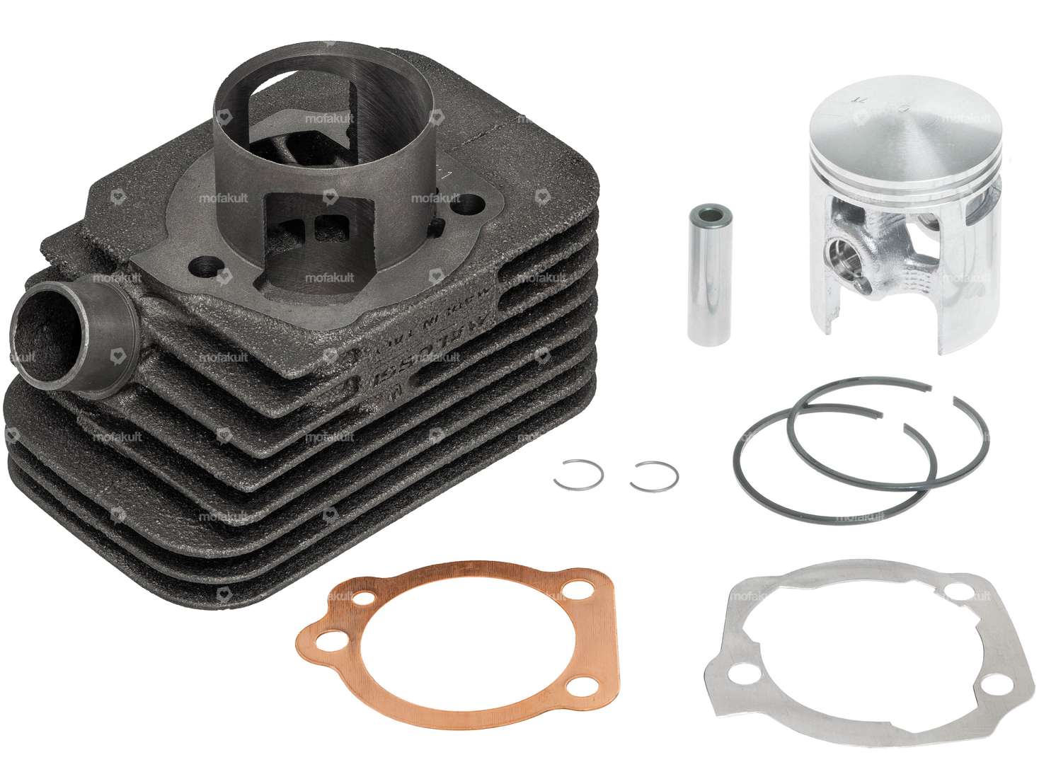 Malossi 43 mm cylinder kit 12 mm KoBo new version | Piaggio Ciao, SI, Boxer, Bravo Carousel Image 1