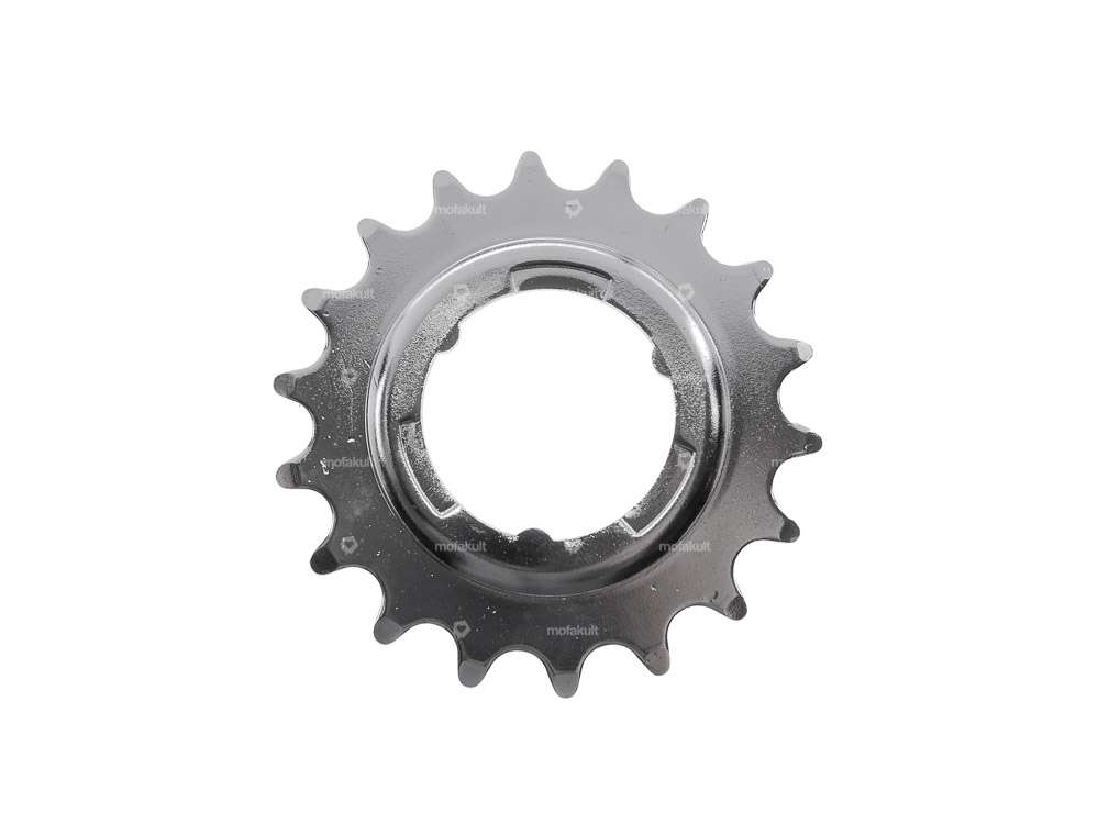 Sprocket back pedal 18 teeth chrome Carousel Image 1