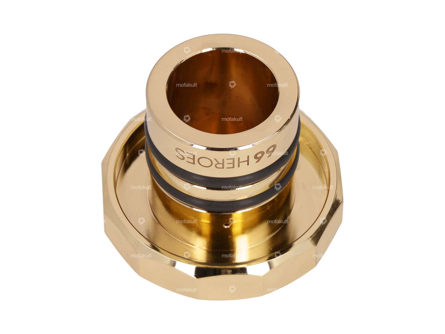 66HEROES gas cap square gold | Puch Maxi Carousel Image 2