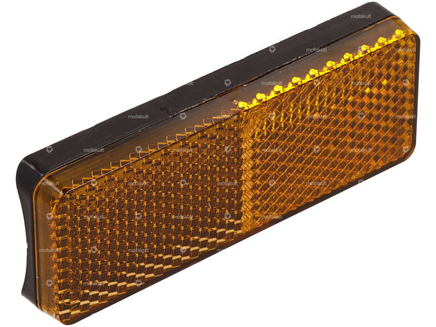 Reflector 89 x 35 mm self-adhesive (curved back) orange Carousel Image 1