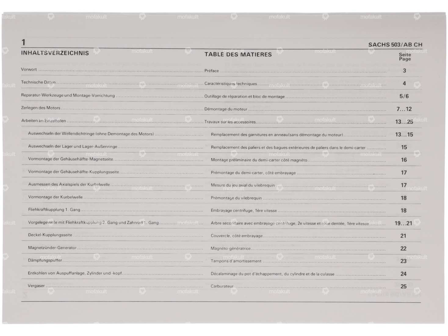 Repair instructions | Sachs 503 AB CH Carousel Image 2