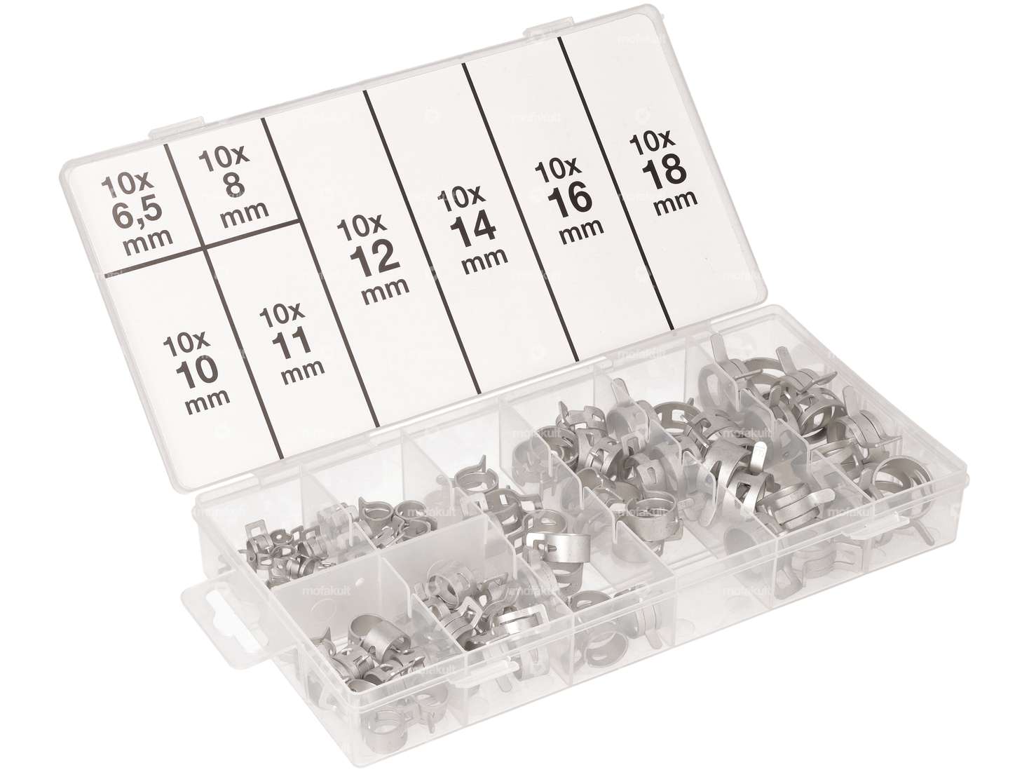 BGS hose clamp assortment 6.5 - 18 mm 80 pcs. Carousel Image 1