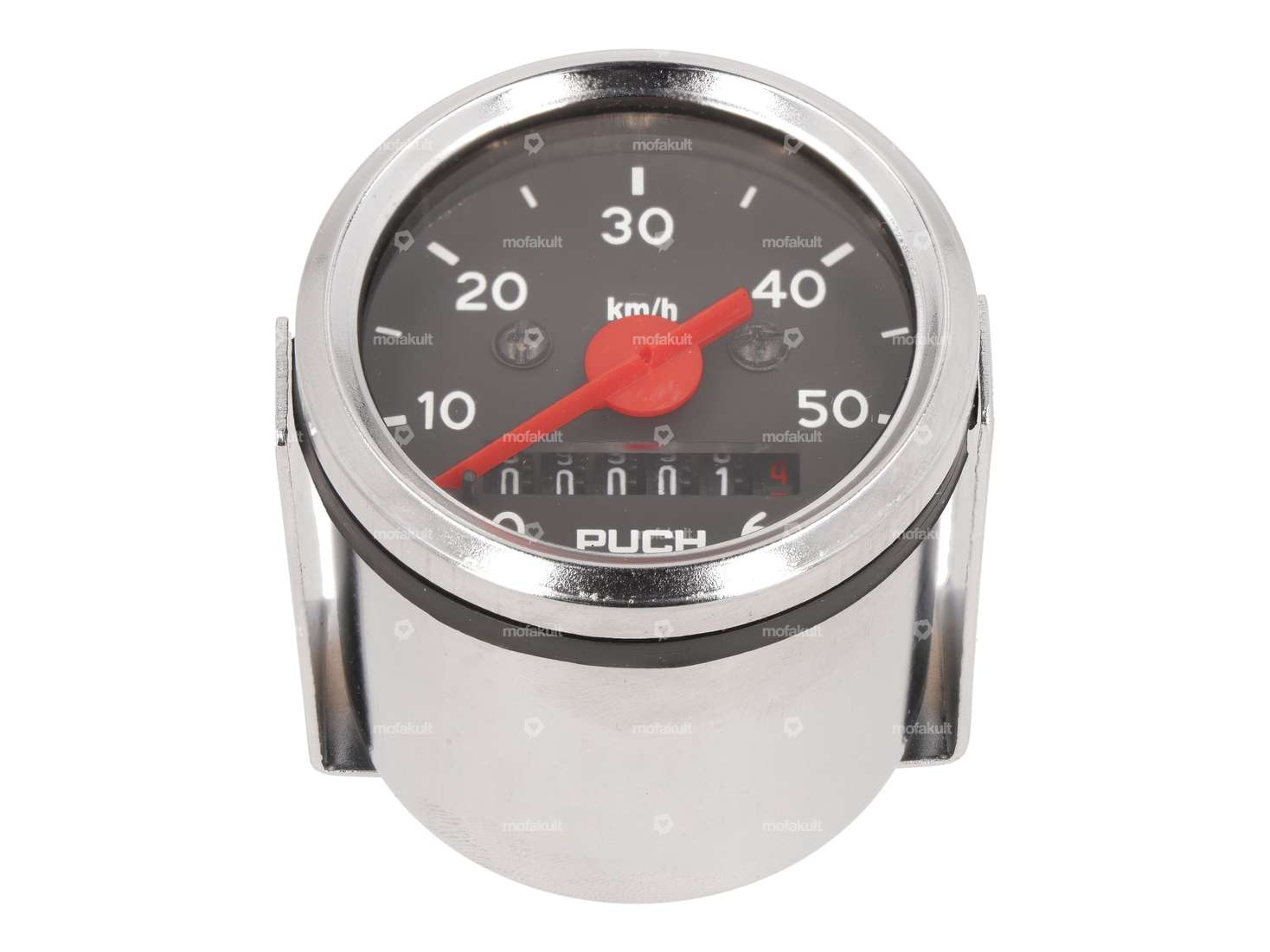 Speedometer "Puch" 60 km/h Ø 48 mm (black dial) Carousel Image 1