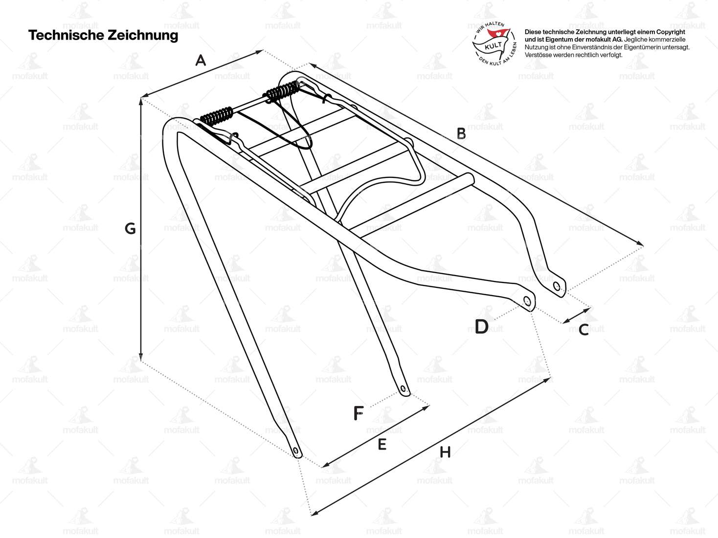 GPO Luggage rack chrome | Puch Maxi N Carousel Image 2