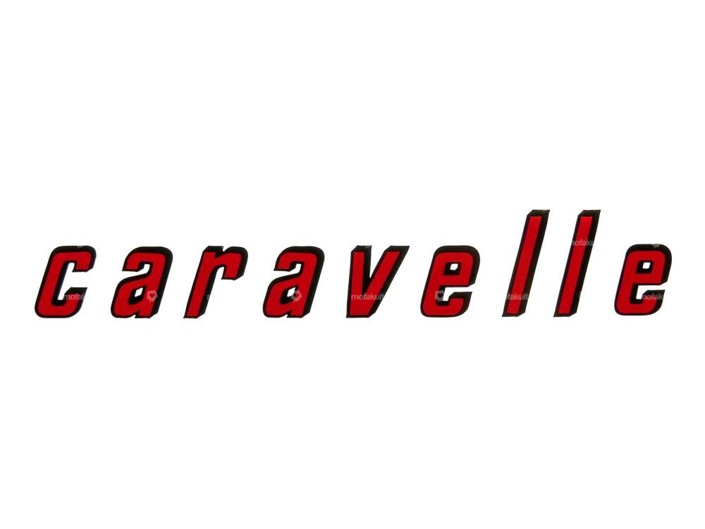 Tank & side protection sticker "caravelle" 130 x 23 foil plot Carousel Image 1
