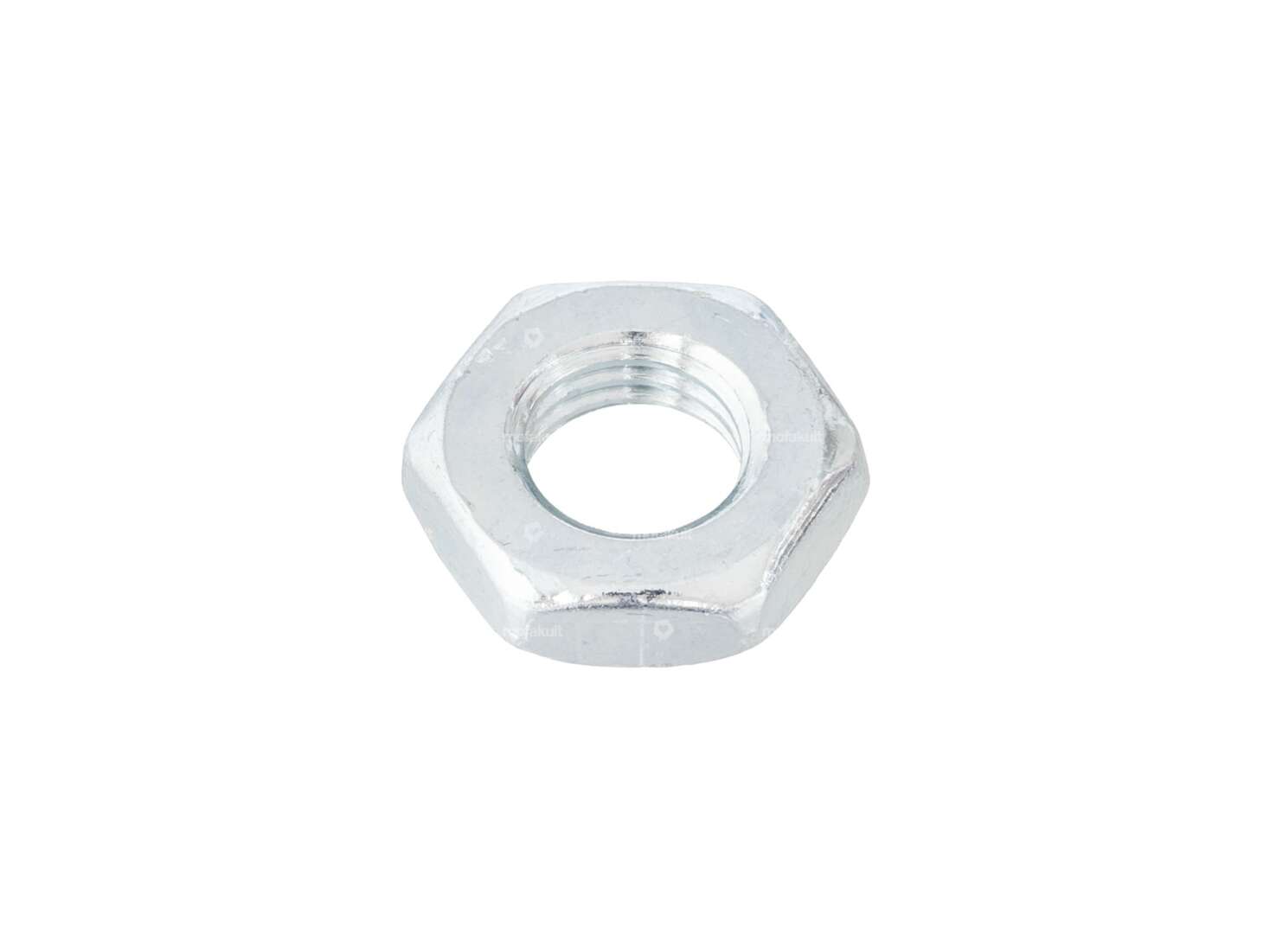Nut M10x1.25 fine thread low galvanized Carousel Image 1