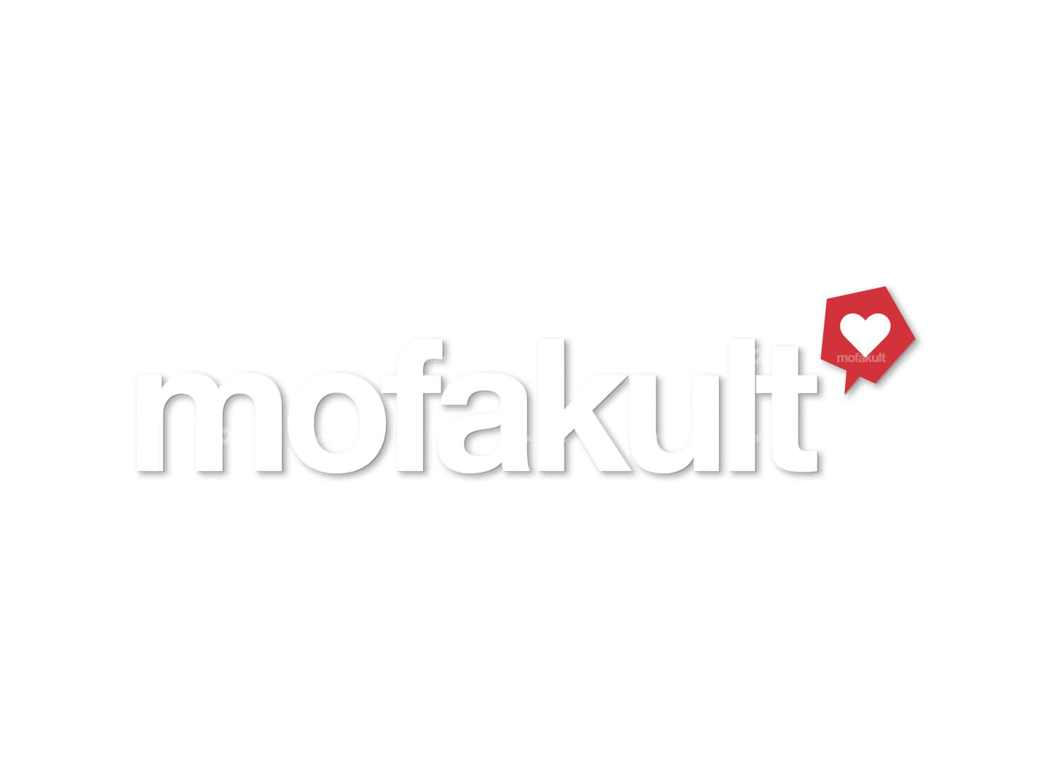 mk-Merch sticker "mofakult" foil plot 120 x 30 mm white Carousel Image 1