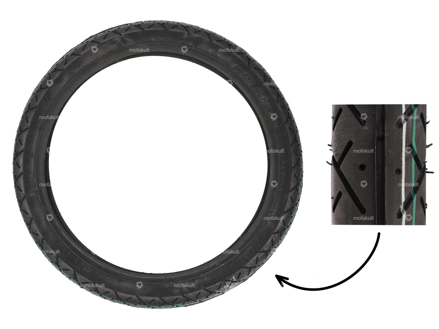 VeeRubber 2.25 x 17" tires VRM101 (V101) Semi-Slick Carousel Image 1