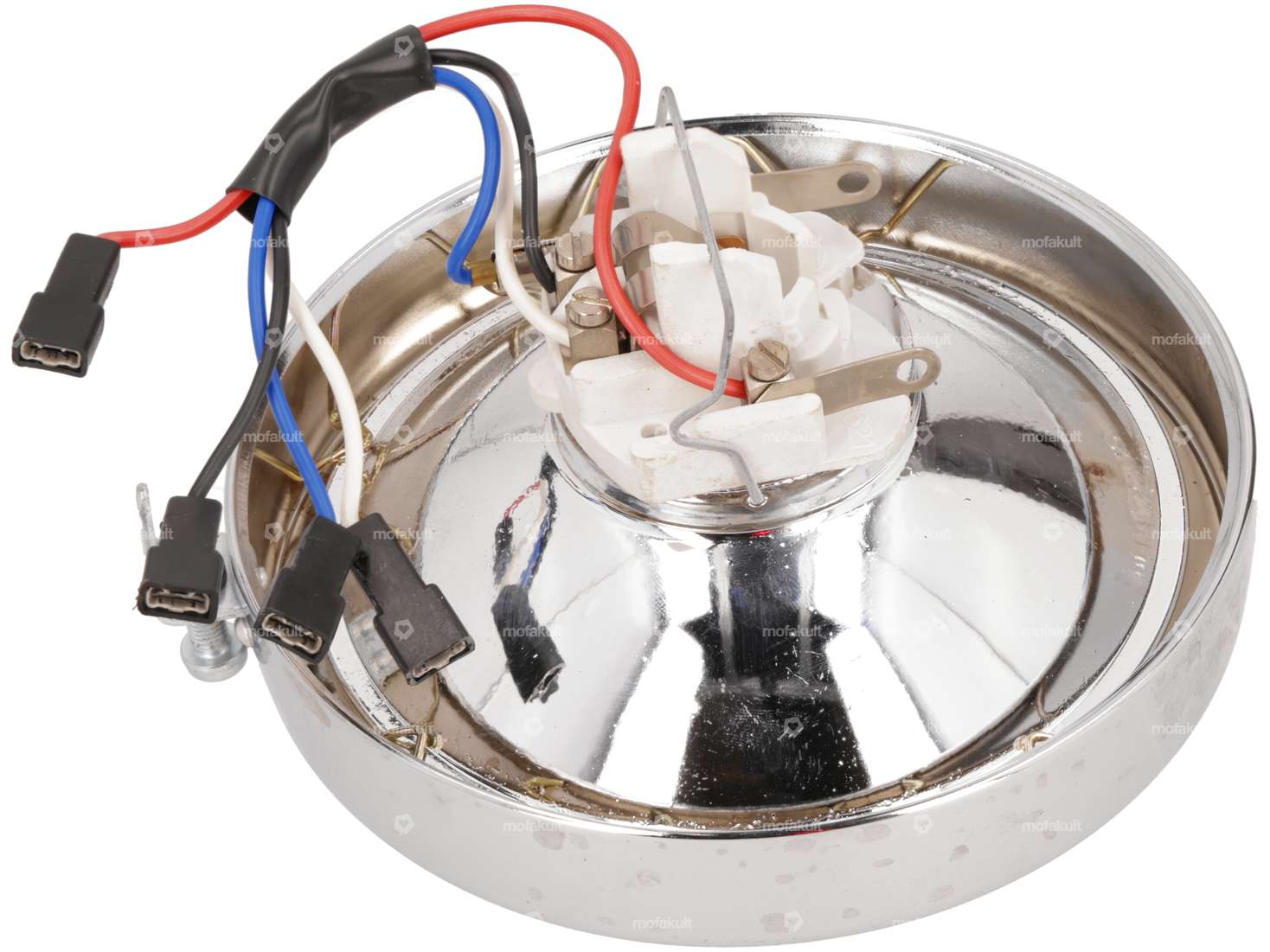CEV lamp head Typo 105 (large rim) with connectors NOS Carousel Image 2