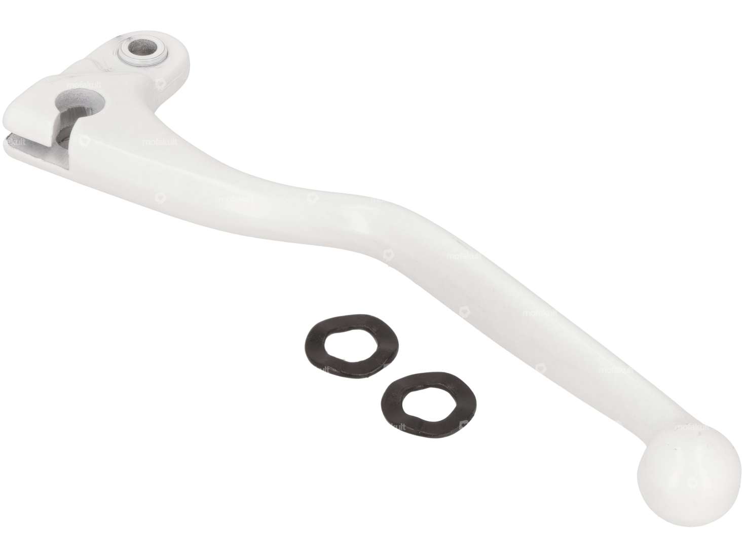 Domino brake lever right long aluminum white NOS Carousel Image 3