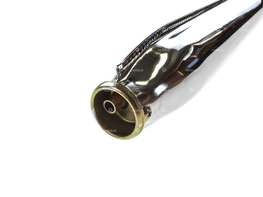 Exhaust 22 mm straight outlet chrome | Tomos Carousel Image 4