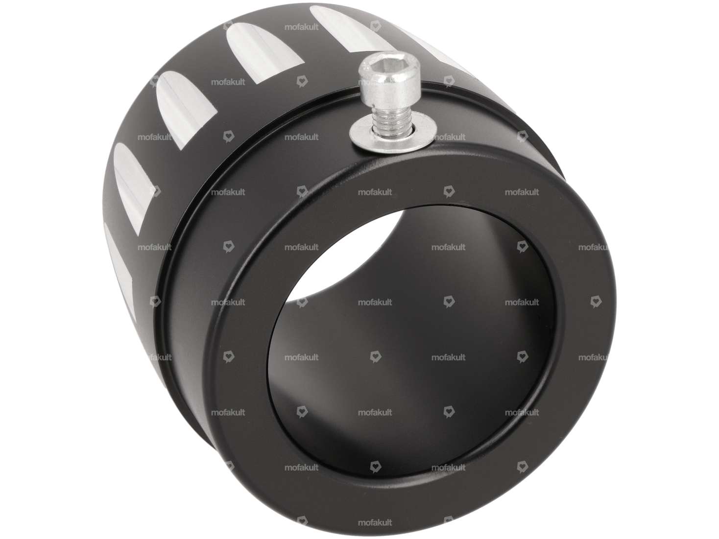 66HEROES end piece CNC exhaust black Carousel Image 2