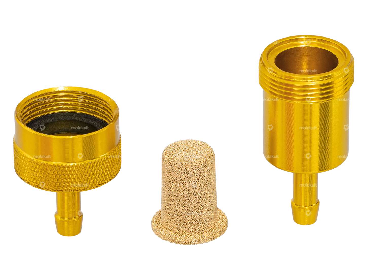GPO fuel filter connection 6 mm aluminum gold (removable) Carousel Image 2