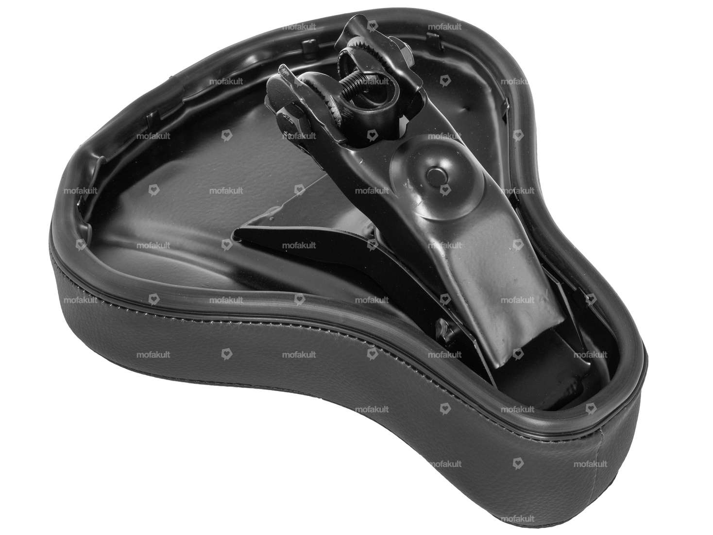 Saddle "PUCH" black - white Carousel Image 4