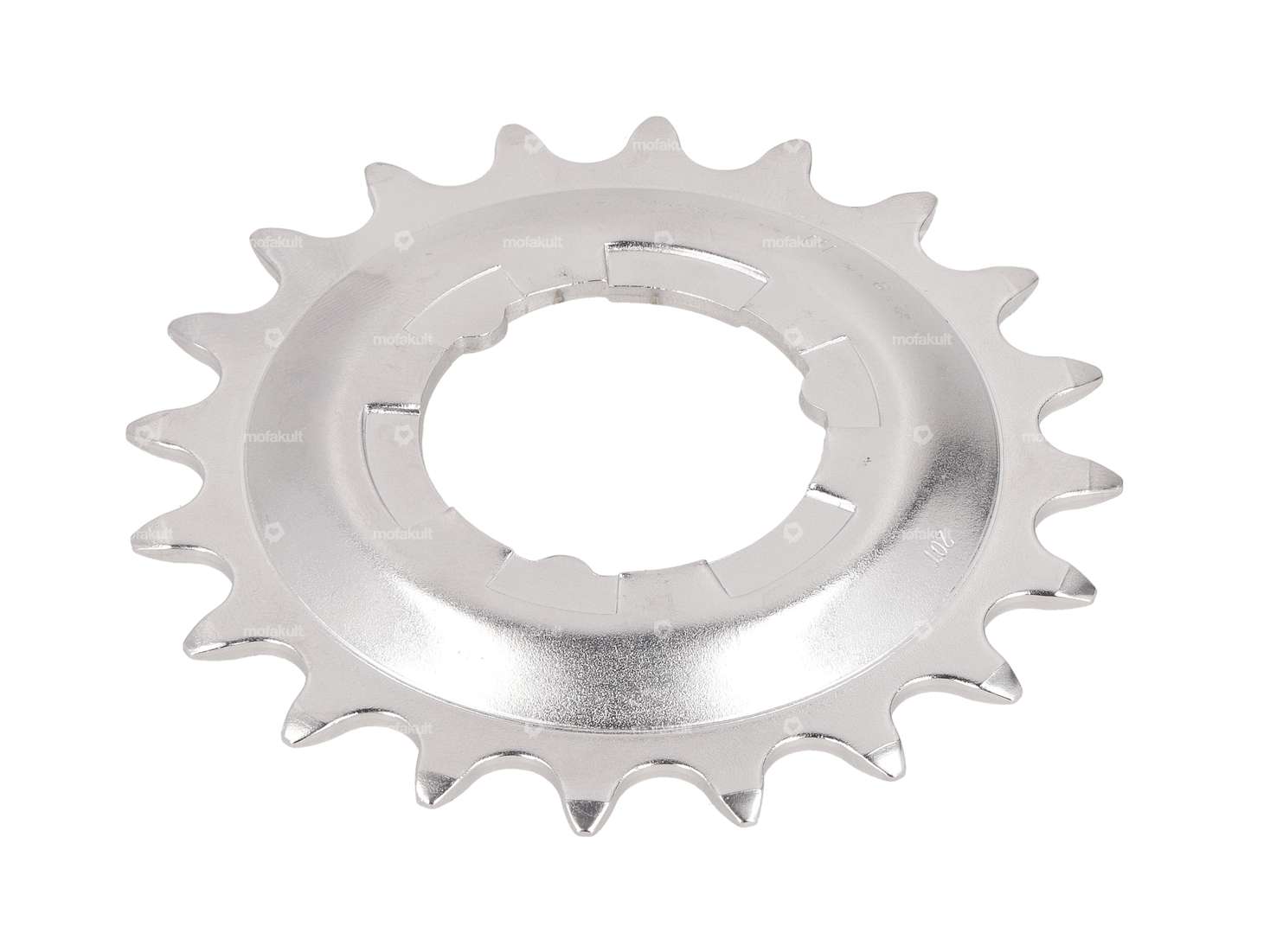 20-tooth bevel gear, slightly offset, chrome Carousel Image 2