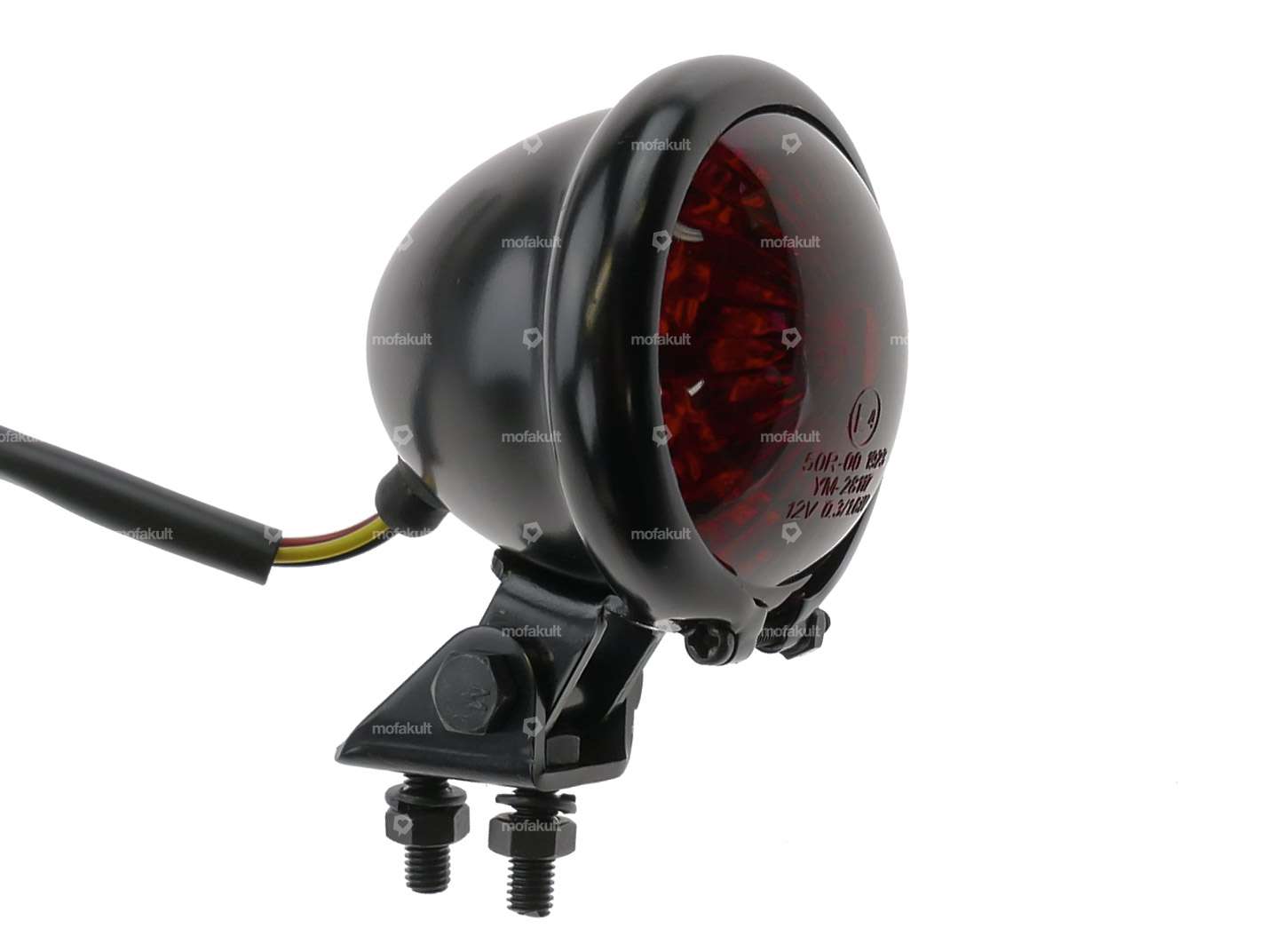 66HEROES rear light "Minnesota" red lens black Carousel Image 1