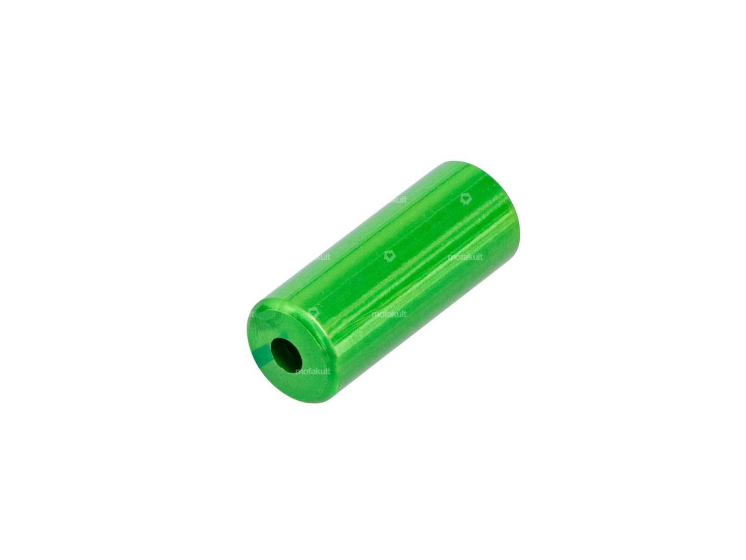 Cable end sleeve 5 mm aluminium green anodized Carousel Image 1