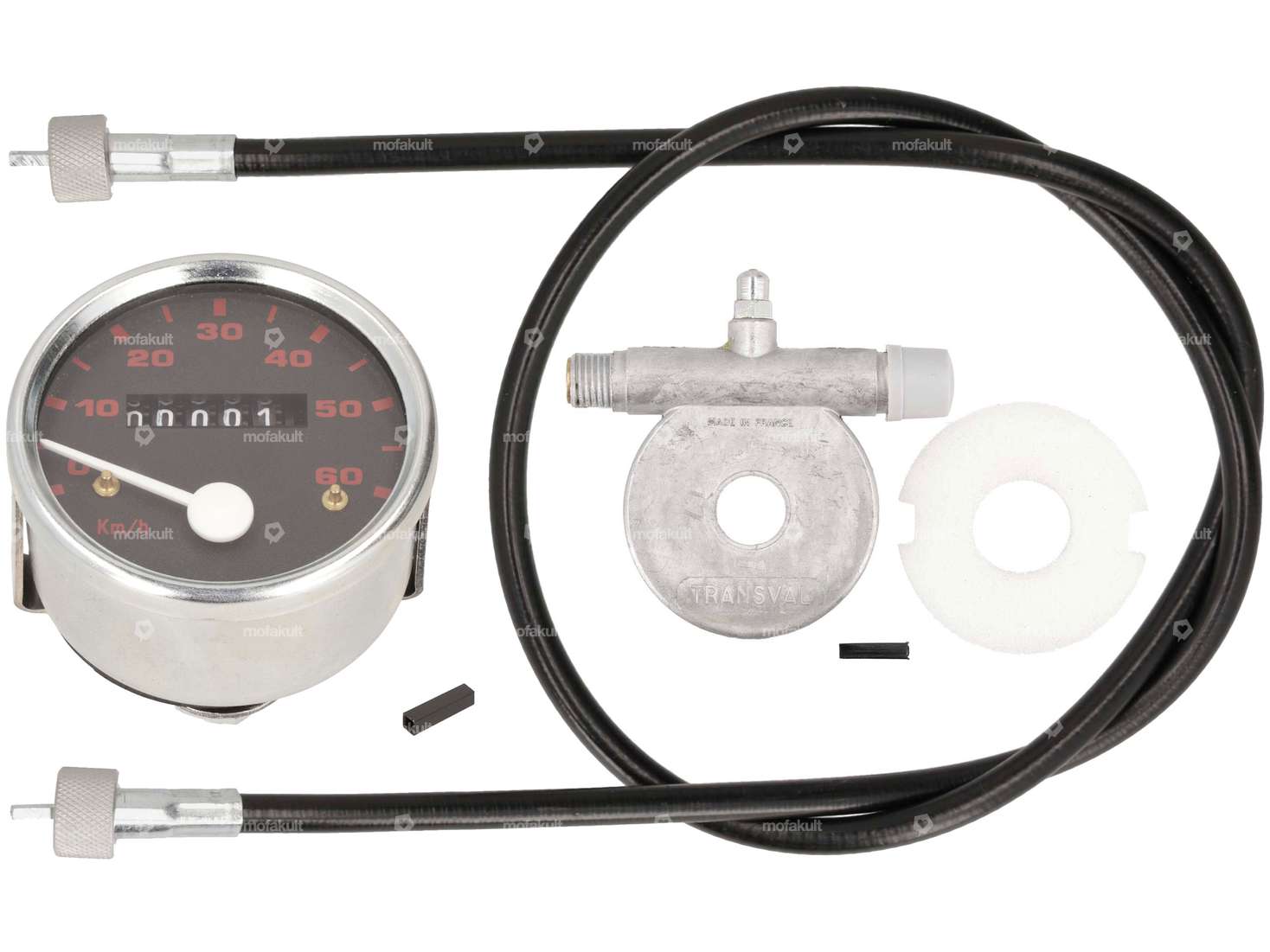 Transval speedometer set 17" 60 mm | Pony GTX 521 Carousel Image 1