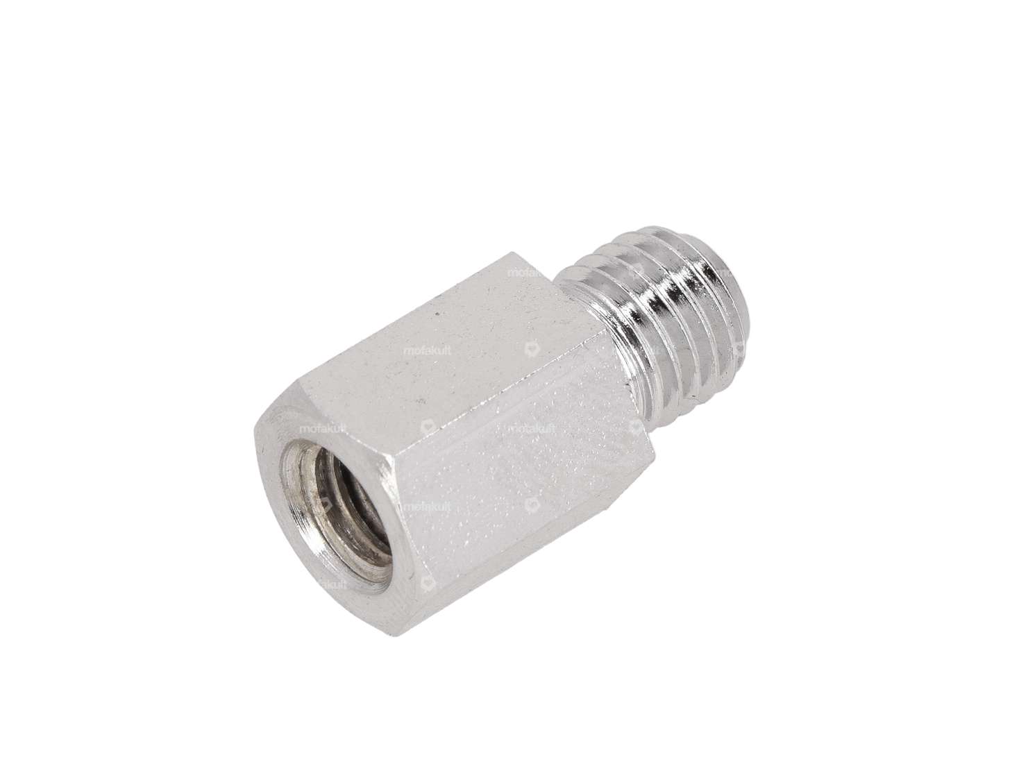 Adapter mirror mount M8 - M10 chrome Carousel Image 1