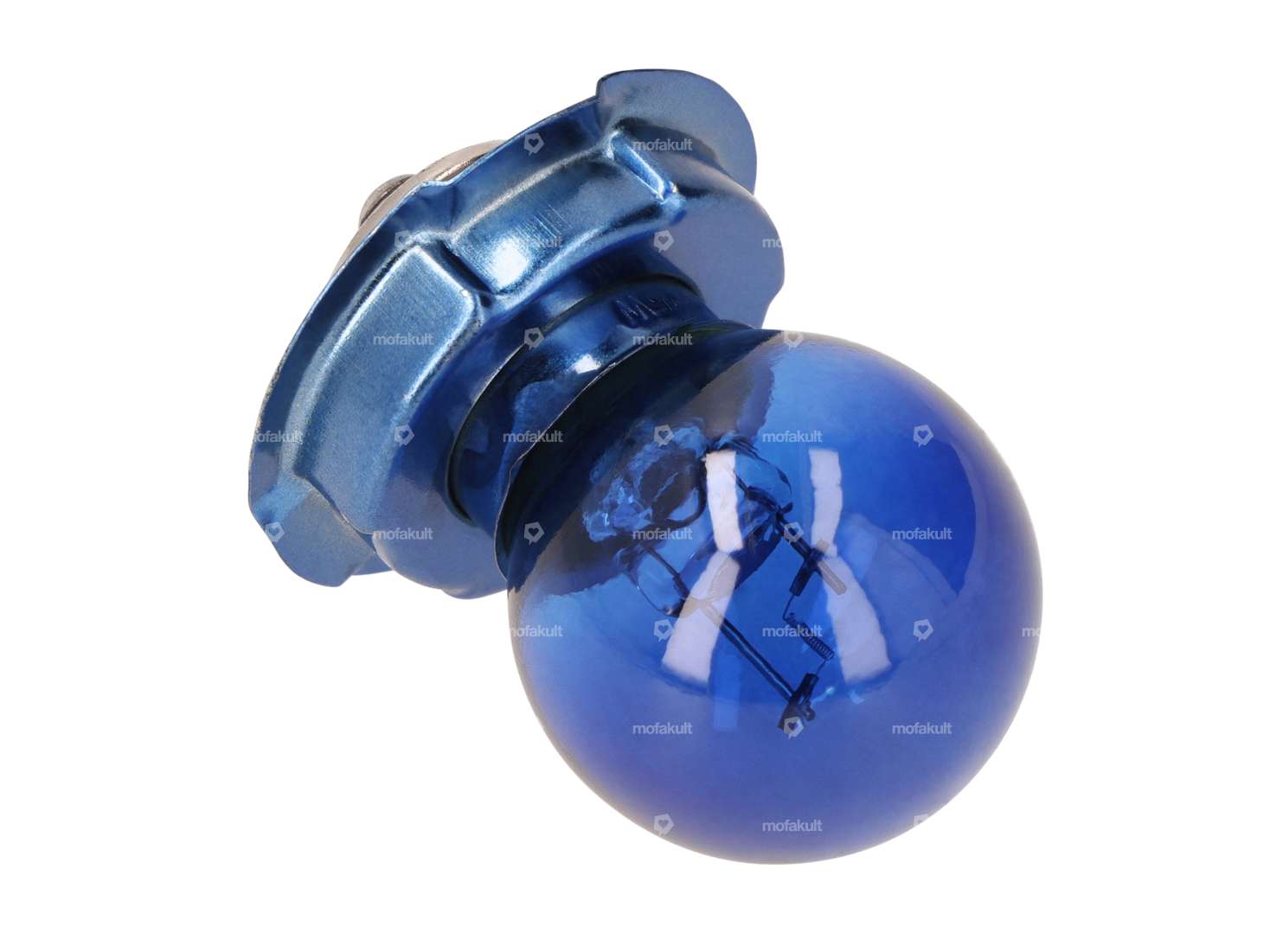 GPO bulb 6V - 15W (P26s) with collar 1-filament blue Carousel Image 2