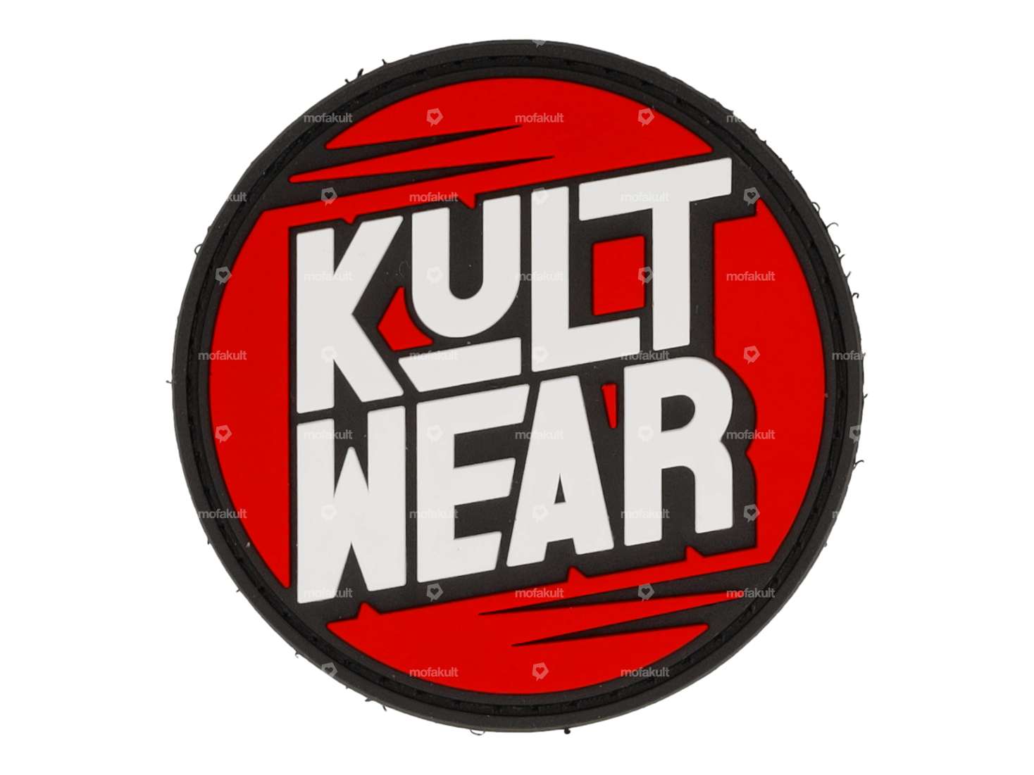 mk-Merch patch "kultwear" rubber round Carousel Image 1