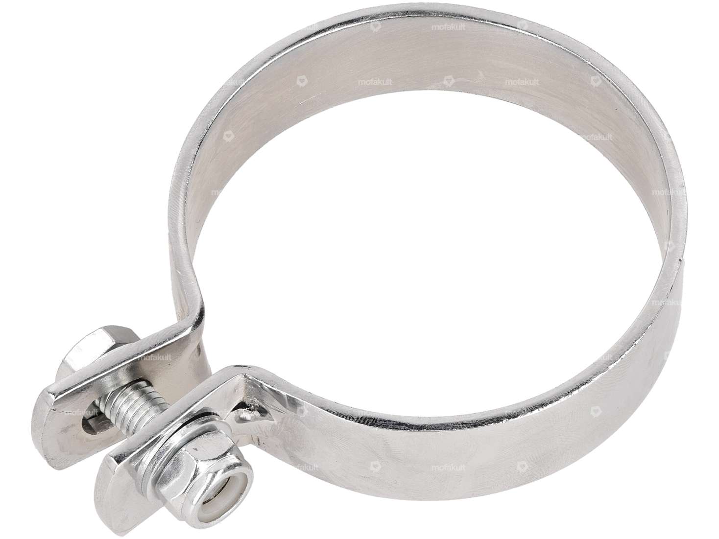GPO exhaust clamp 70 mm chrome Carousel Image 1