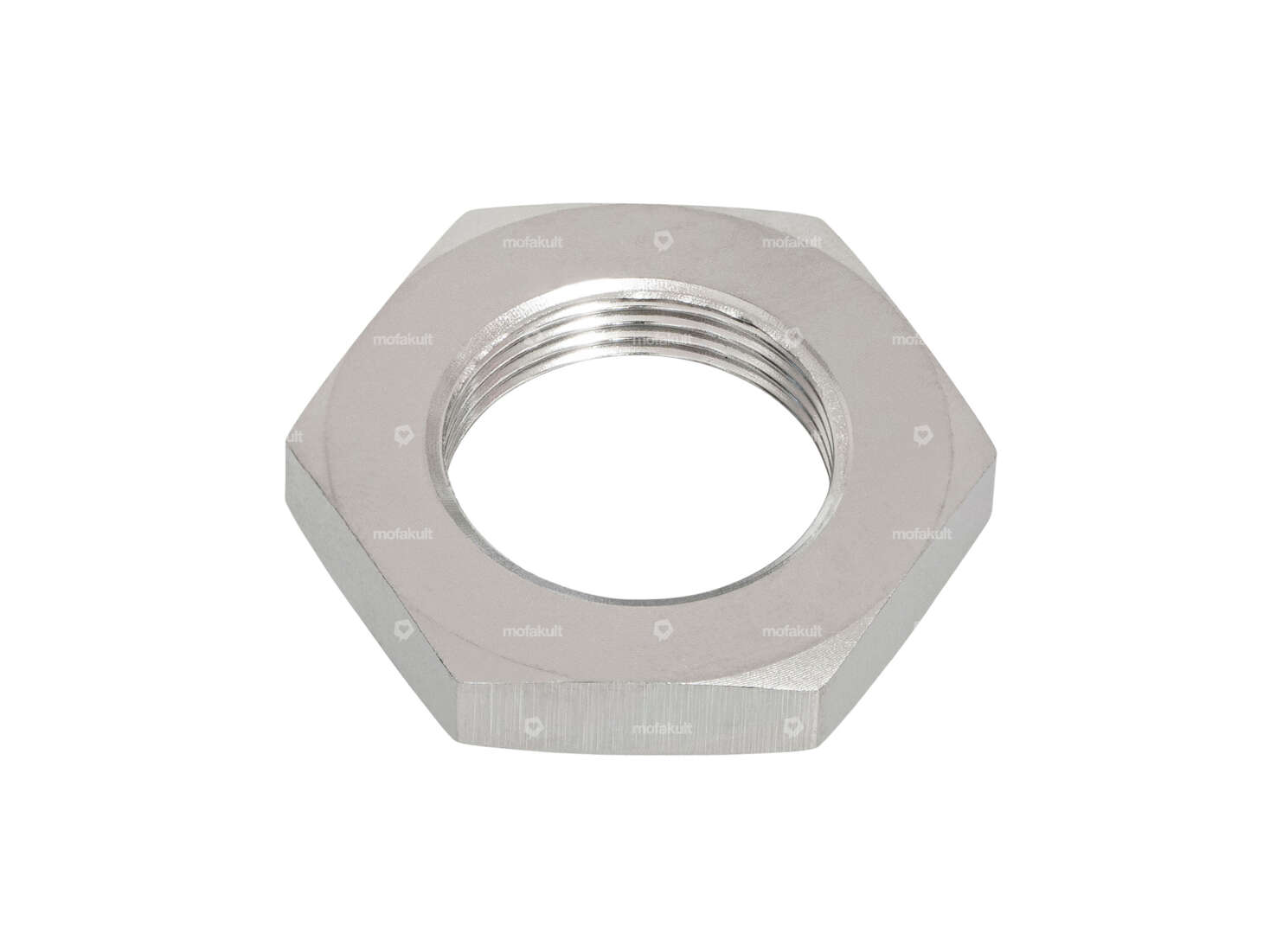 swiing® revival lock nut 18 - 24G LH pedal axle Inox Carousel Image 1