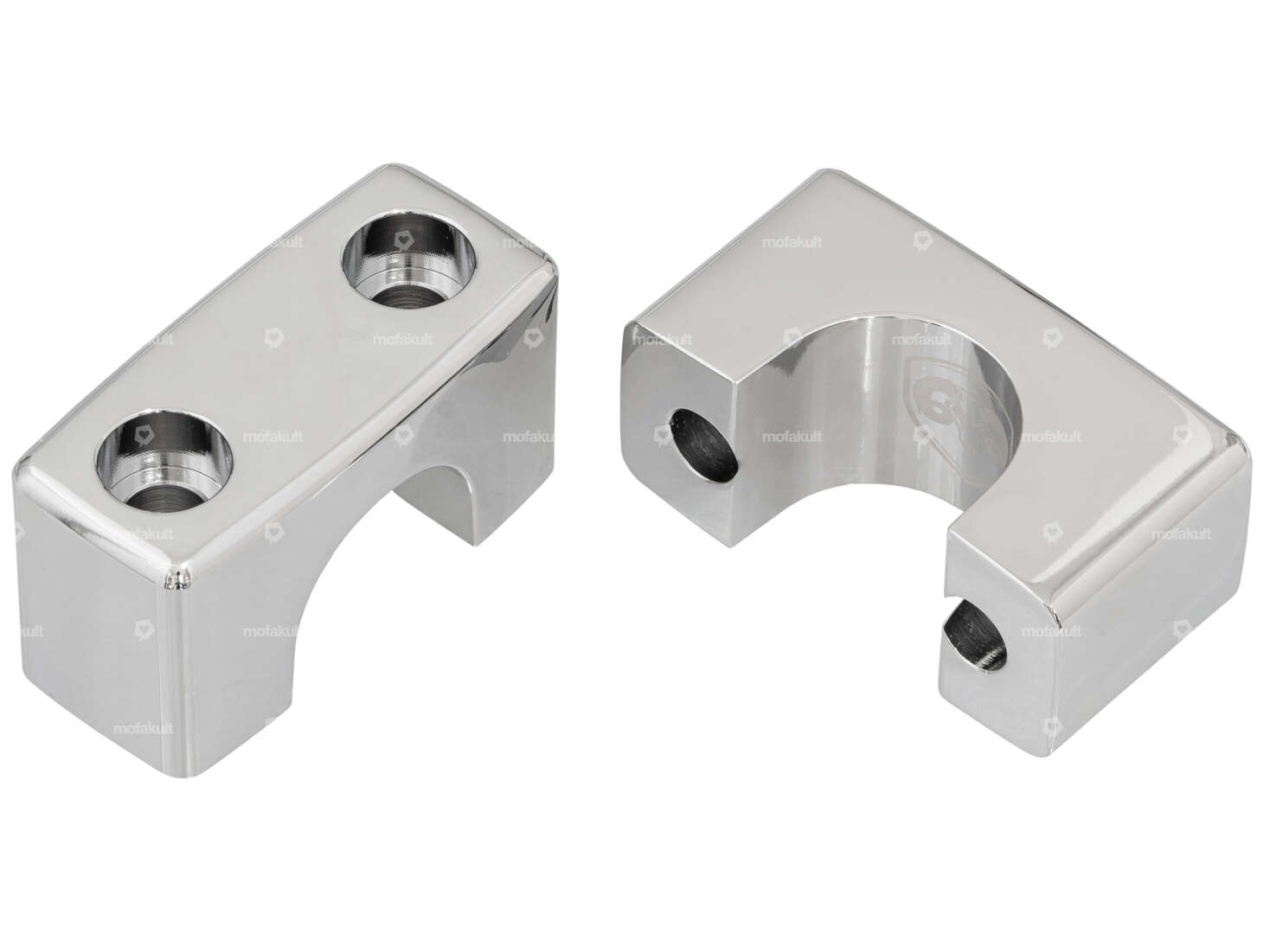 66HEROES Clamping bridges aluminum chrome | Puch Carousel Image 1