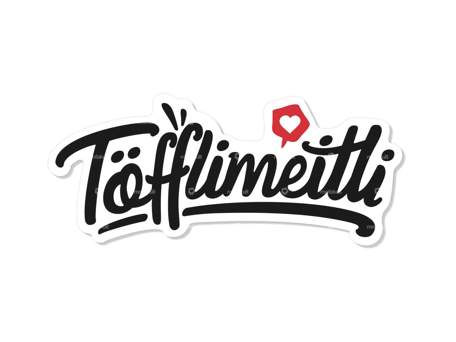 Sticker "Töfflimeitli" 68 x 28 mm Carousel Image 1