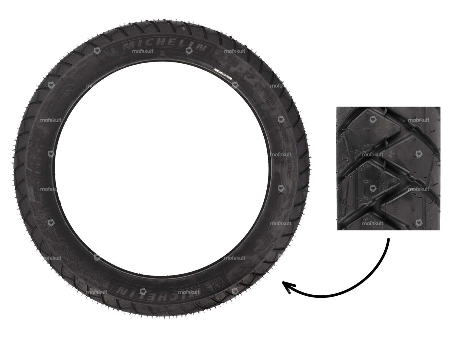 Michelin 2.50 x 17" tires ANAKEE Allround Carousel Image 1