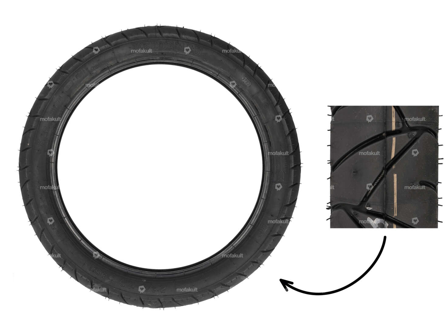 Heidenau 2.75 x 16" tires K55 Semi-Slick Carousel Image 1