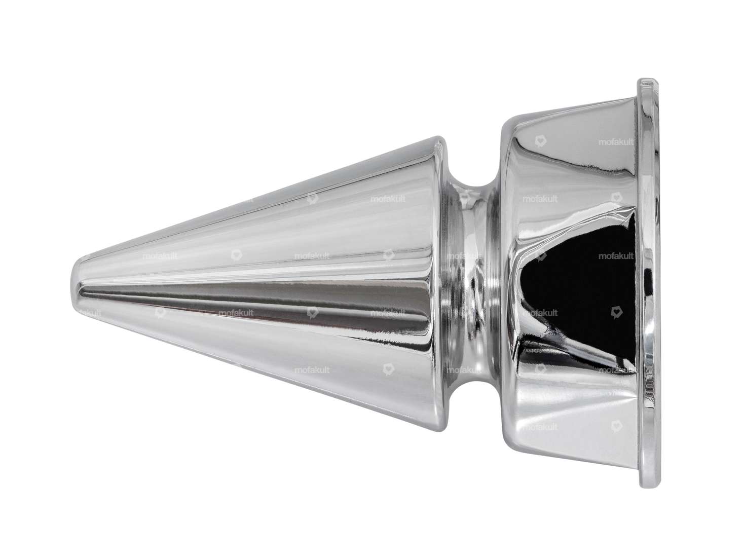 66HEROES steerer tube nut 1" / 24G closed pointed fork plate chrome Carousel Image 3