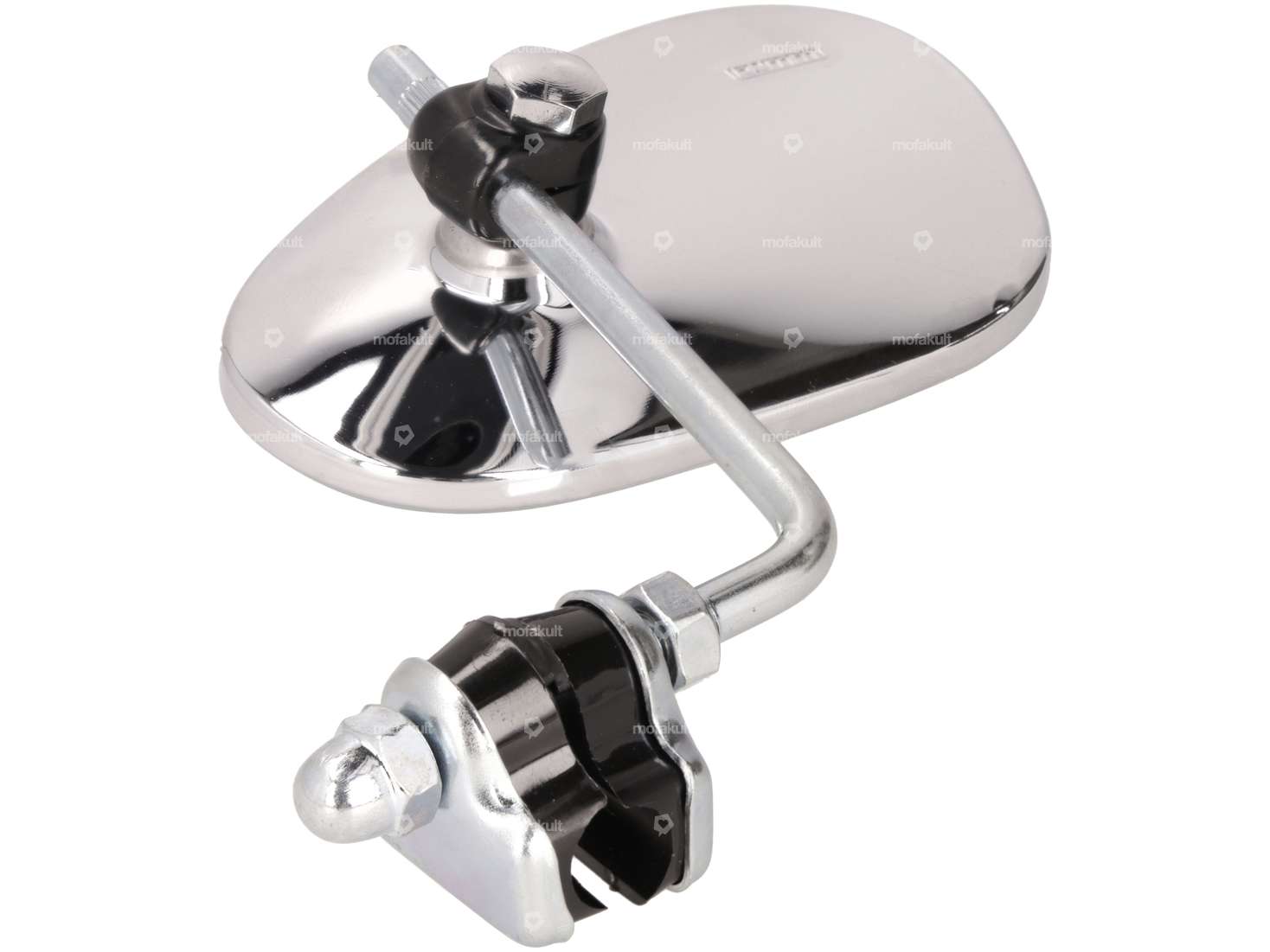 Bumm mirror oval left clamp version chrome Carousel Image 3