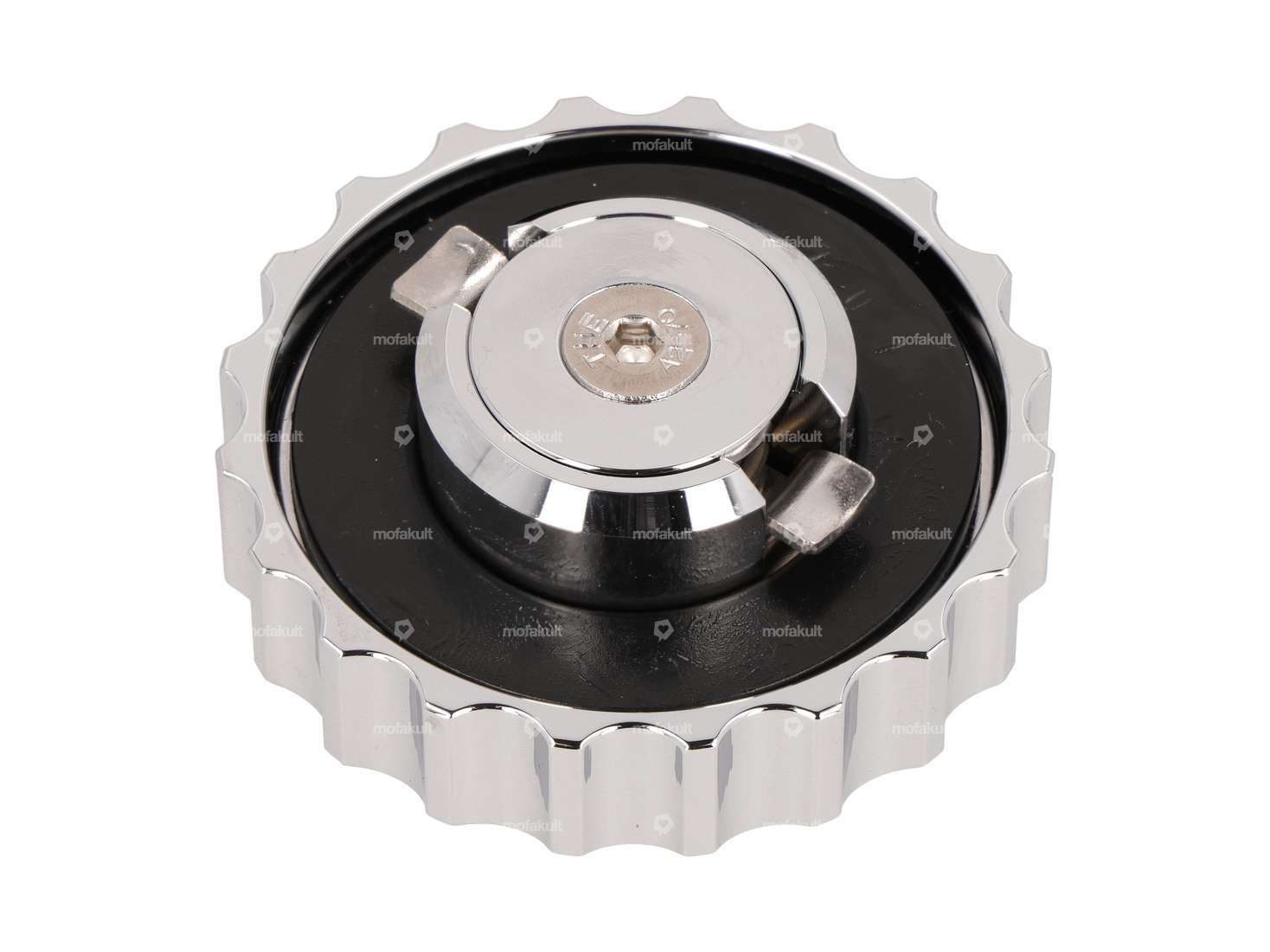 66HEROES Tank cap "Hercules" bayonet 30 mm chrome Carousel Image 2