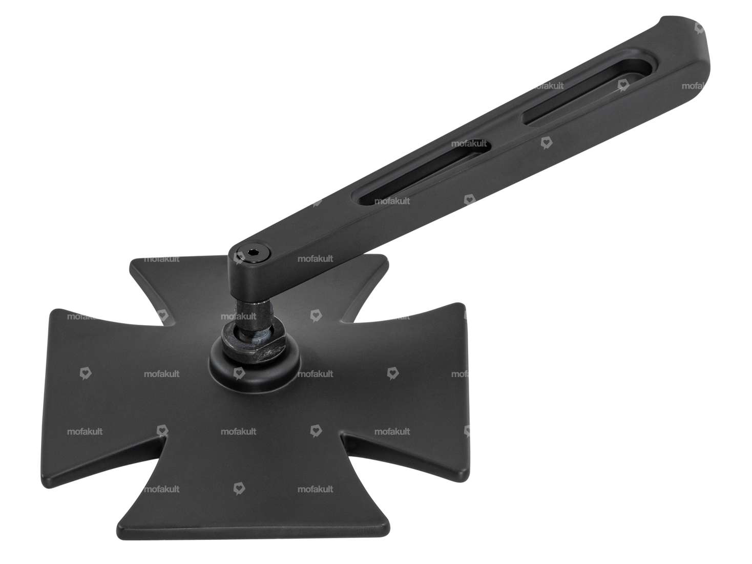 Mirror "Iron Cross" black matt Carousel Image 3