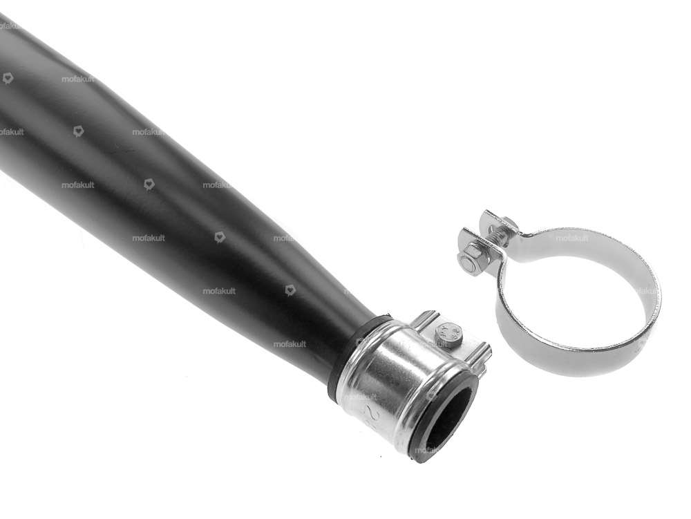 GPO cigar exhaust Ø 28 / 60 mm (black / chrome) | Sachs Carousel Image 3