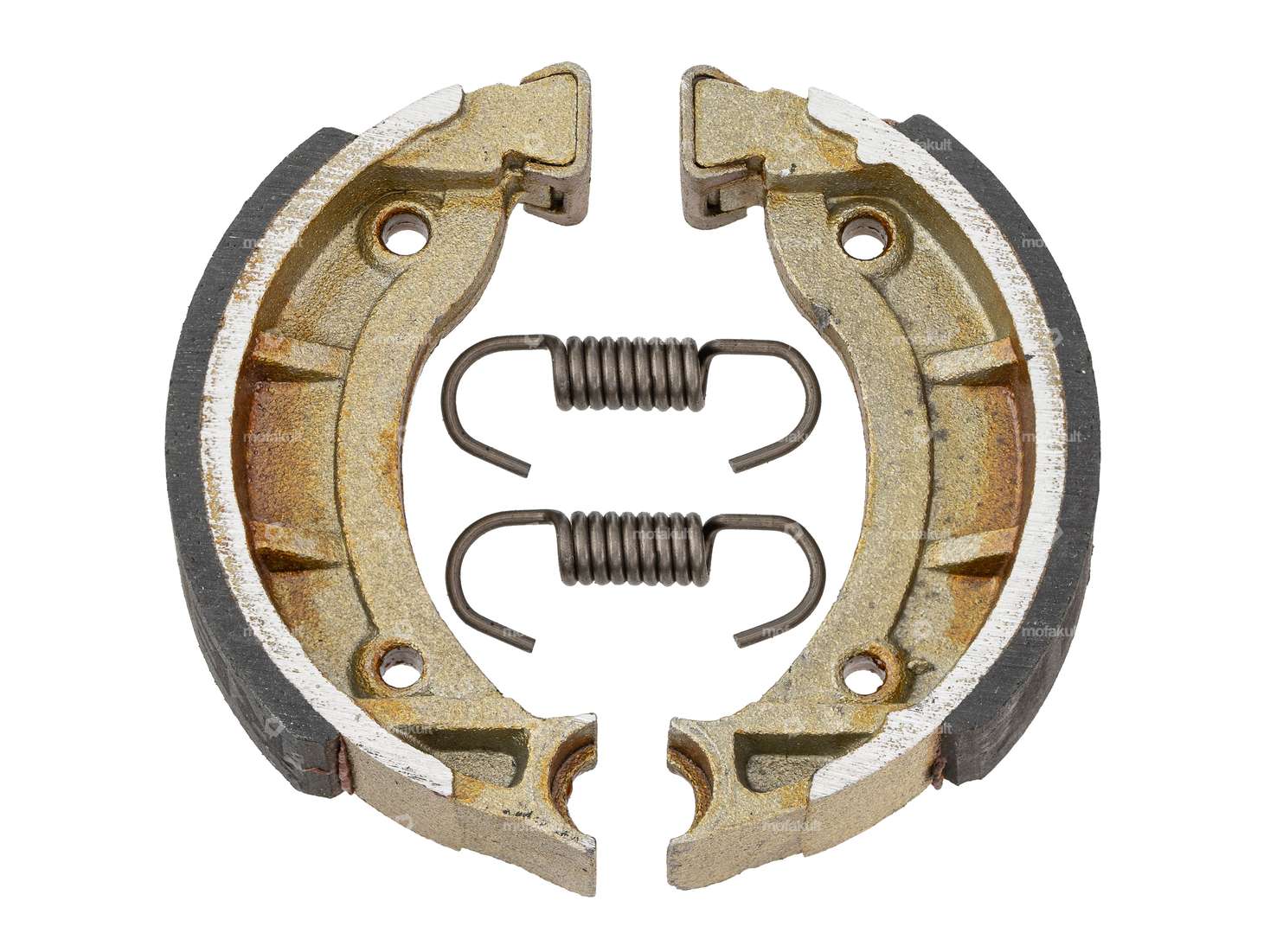 NewFren brake shoes Ø 90 x 18 spoke wheel front | Piaggio Ciao, Bravo, Boxer Carousel Image 1