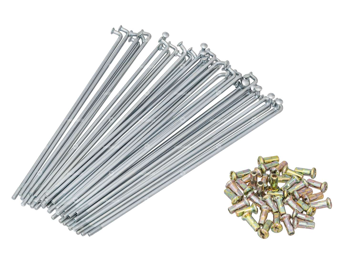 GPO spoke set incl. nipple (2.9 x 178 mm) front wheel steel galvanized | Piaggio Ciao, Bravo, Boxer Carousel Image 1